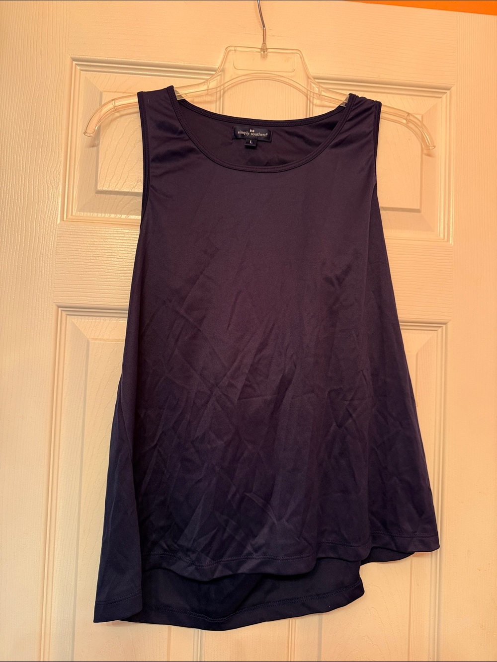 Simply Southern Navy Blue Sleeveless Scoop Tank